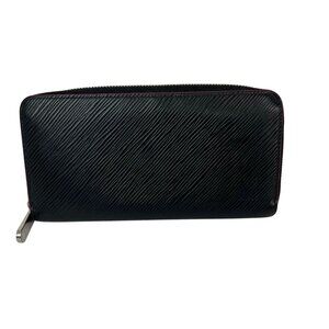 Louis Vuitton Black Epi Leather Zippy Wallet Clutch